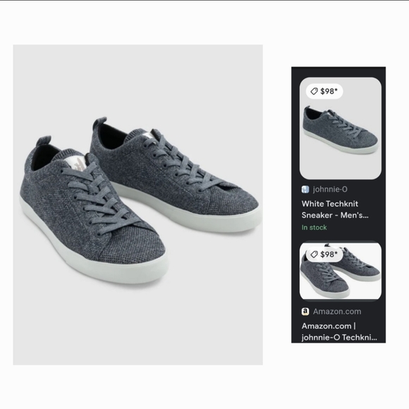 Johnnie-O Tech knit Mesh Sneaker Men's Size 9M